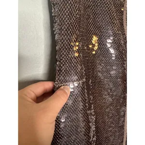 A.L.C. Brown Sequin Adjustable Strap Square Neck Sleeveless Dani Mini Dress sz S thumbnail 9