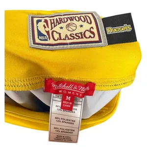Mitchell‎ & Ness Denver Nuggets NBA Hardwood Classics Women's Bike Shorts M thumbnail 7