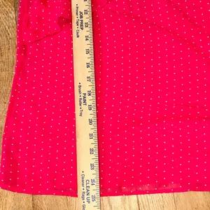 Old Navy Red Sleeveless Polka Dot Tank Top Sheer‎ Size L thumbnail 7