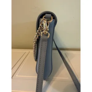 Kate Spade New York Light Blue Leather Crossbody Bag Gold party cocktail casual thumbnail 7