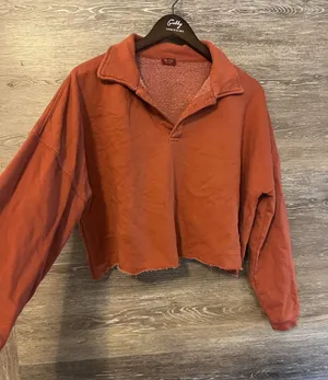 John Galt Sweatshirt Womens One Size Rusty Polo Oversized Lot Brandy Melville M thumbnail 1