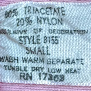 Vintage Komar Pink Butterfly Accent Robe Small Satin Trim Peter Pan Collar 1960s thumbnail 5
