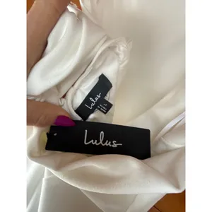 Lulus Devoted Lover White Backless Knotted Bodycon Mini Dress Night out Large thumbnail 5
