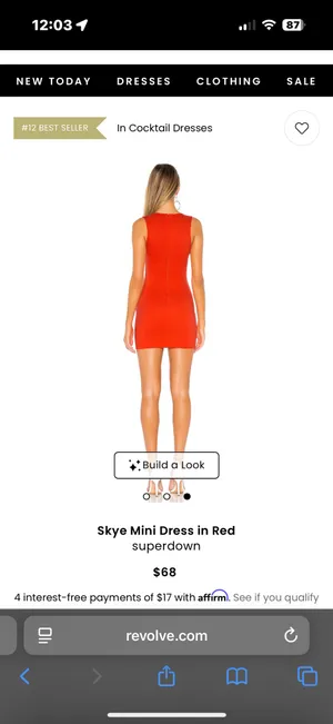 Revolve superdown Mini Dress Red thumbnail 2