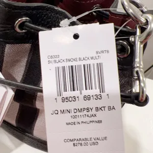 NWT Coach C8322 Mini Dempsey Bucket Bag In Signature Jacquard thumbnail 5
