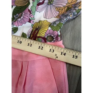 Tuckernuck Wildflower Fields Adalie Jumpsuit Pink Floral Stretch Elegant 6 $298 thumbnail 7