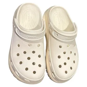 CROCS White Platform Shoes Lightweight Perforated Design thumbnail 1