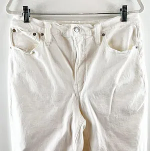 Madewell The Perfect Vintage High Rise Tapered Mom Jeans Tile White 30 Tall thumbnail 7