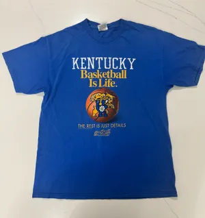 Vintage Kentucky Wildcats Basketball Is Life T Shirt Adult Large thumbnail 1