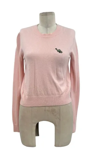 Artizia Sunday Best Abby Dinosaur Sweater Wool Alpaca Pink Size Small‎ thumbnail 1
