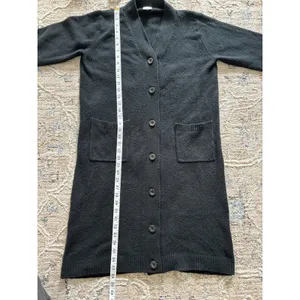 Cabi Sweater Womens Small Black Midi Longline Cardigan‎ Travel Preppy Academia thumbnail 8