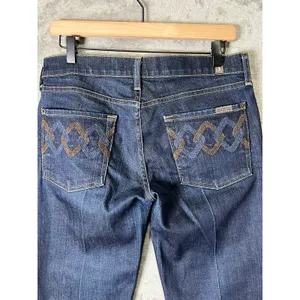 7 For All Mankind Bootcut Jeans Dark Wash‎ Mid Rise Stretch Denim Women's 28 thumbnail 4