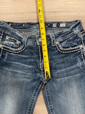 Miss Me Women’s Low Rise Boot Jeans With Stitching Detail Size 29 thumbnail 7