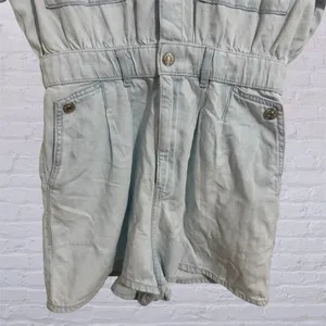 Zara Women’s Romper  Light Blue Denim thumbnail 5