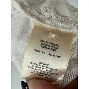 Vanessa Virginia Anthropologie White Lace Patchwork Boho Blouse XS Cottagecore thumbnail 9