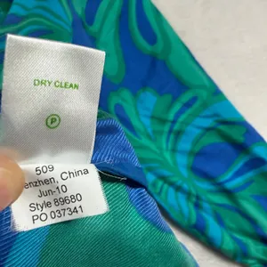 Lilly Pulitzer S Elsa 100% Silk Blouse Blue Green Floral Psychedelic Boho Resort thumbnail 8