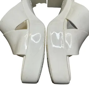 Jeffrey Campbell Shoes Womens Size‎ 10 White Block Heel Slide Sandals Mules thumbnail 5