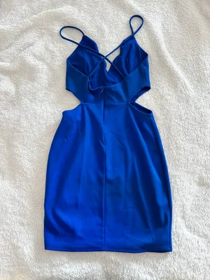 Windsor Blue Mini Dress thumbnail 2