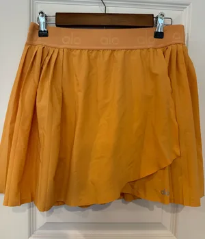 Alo Wrap Tennis Skirt Orange thumbnail 1