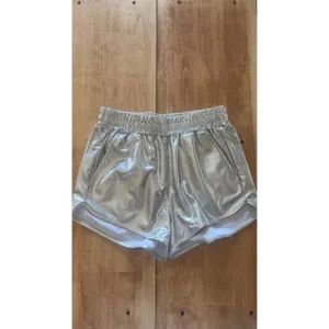 Nike Dri-FIT Women Running Shorts Light Gray Small Built-in Liner Back Pocket‎ thumbnail 8