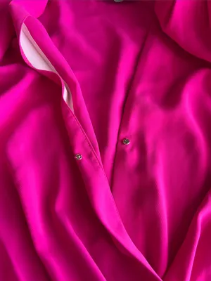 Amanda Uprichard Women’s Ciara Surplice Neck Long Sleeve Smock Waist Pink Dress thumbnail 8