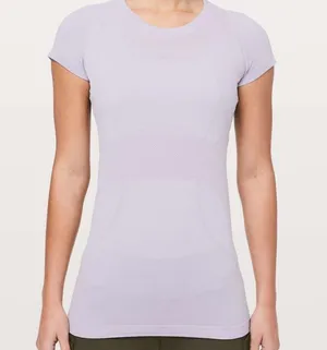 Lululemon SWIFTLY SHORT SLEEVE TOP PERRYWINKLE/LILAC SIZE 4 thumbnail 1