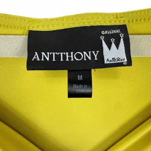 Antthony Womens Chartreuse Yellow Green Ring‎ Detail Wrap Midi Dress Medium USA thumbnail 4