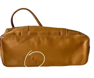 Womens Vegan Leather Tote Tan thumbnail 8
