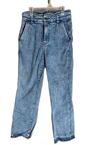Faherty Blue Denim High Rise Straight leg Jeans‎ Size 26 thumbnail 1