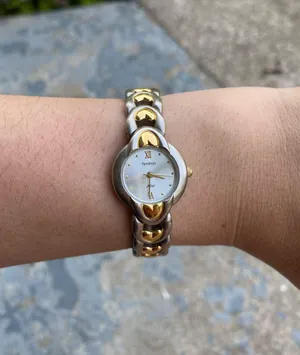 vintage watch with heart detailed band thumbnail 1
