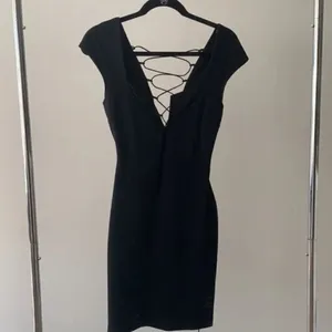 ✨ Black Bodycon Dress with Lace-Up Back✨ thumbnail 2