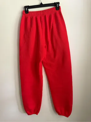 OFFLINE by Aerie Red Fleece Sweatpants Joggers XS thumbnail 2