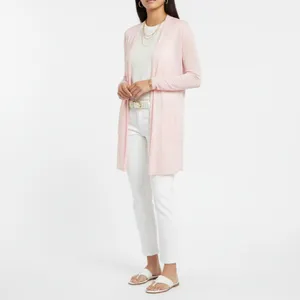 Land’s End Pink Open Front Long Sleeve Cardigan Sweater XS thumbnail 5