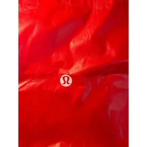 Lululemon Unisex Medium Size Red Tote‎ Bag Travel Sustainability Storage Utility thumbnail 2
