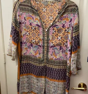 FINAL MARKDOWN Ladies’ Figueroa & Flower Blouse (L) Size L thumbnail 1
