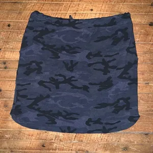 Sundry blue camo drawstring waist knit 2/M loungewear skirt thumbnail 4