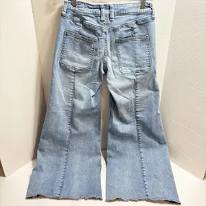 We The Free Hailey Low Rise Bell Bottom Jeans Raw Hem Size 28 Hippie Boho thumbnail 4