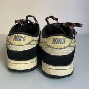 Nike Dunk Low Black Sail Suede Leather Sneakers Women’s 5 Youth 3.5 thumbnail 5