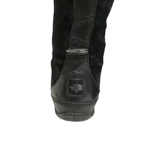 The North Face Primaloft Womens Fur Leather Mid Lace Up Snow Boots Black‎ SZ 8.5 thumbnail 3