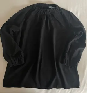✨ Antonio Melani 100% Silk Black High Neck Blouse | Size S ✨ thumbnail 1