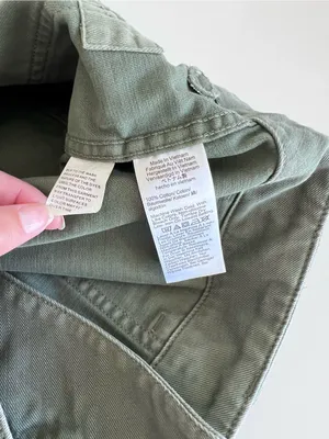 NWT Madewell Women's Relaxed Fatigue Shorts Woven Cotton Distant Grove thumbnail 11
