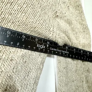 ZARA Dress Women‎ Size L Cable Knit Crewneck Long Sleeve Slit Front Italian yarn thumbnail 3