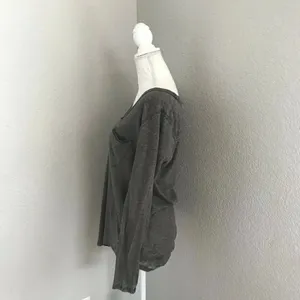 We The Free Womens Gray Pullover Top Size Medium Gray thumbnail 3