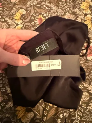 Boutique Black Skirt Ruched Mini thumbnail 3