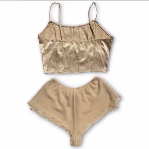 Vintage 90s Victoria’s Secret Gold Cami and Shorts Pajama Set thumbnail 2