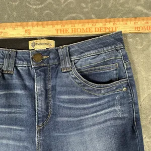 Democracy Ab Technology Raw Hem Bootcut Jeans Womens 10 Stretch Distressed Rips thumbnail 7