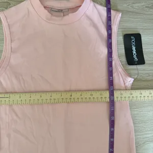Foray Golf XS NEW Mock Neck Rib Tank‎ Top Powder Pink Athletic Preppy thumbnail 5