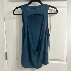 Victoria’s secret sport teal open back active wear top thumbnail 3