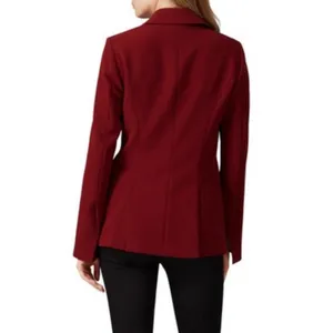 Prabal Gurung Collective Red Side Tie Tailored Blazer Size 0 thumbnail 5