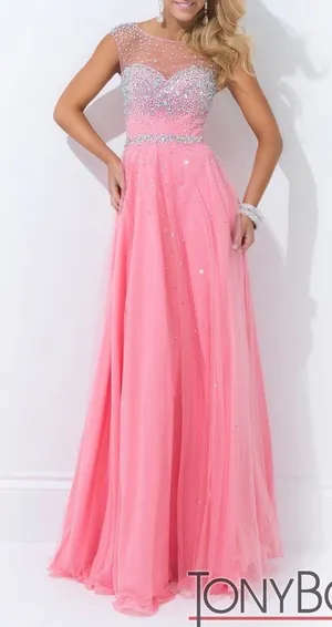 Pink Tony Bowls Le Gala by Mon Cheri Gown Size 2 thumbnail 1